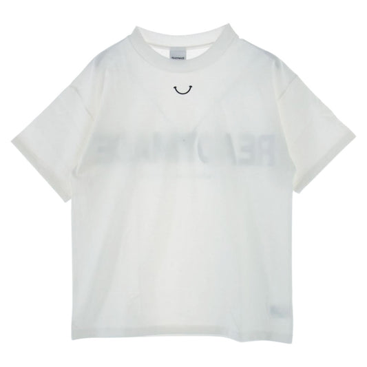 READY MADE レディメイド RE-CO-WH-00-00-244 スマイルロゴ バックプリント コットン 半袖 Tシャツ ホワイト系 M【極上美品】【中古】