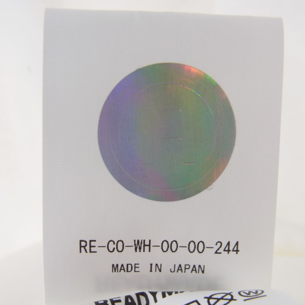 READY MADE レディメイド RE-CO-WH-00-00-244 スマイルロゴ バックプリント コットン 半袖 Tシャツ ホワイト系 M【極上美品】【中古】