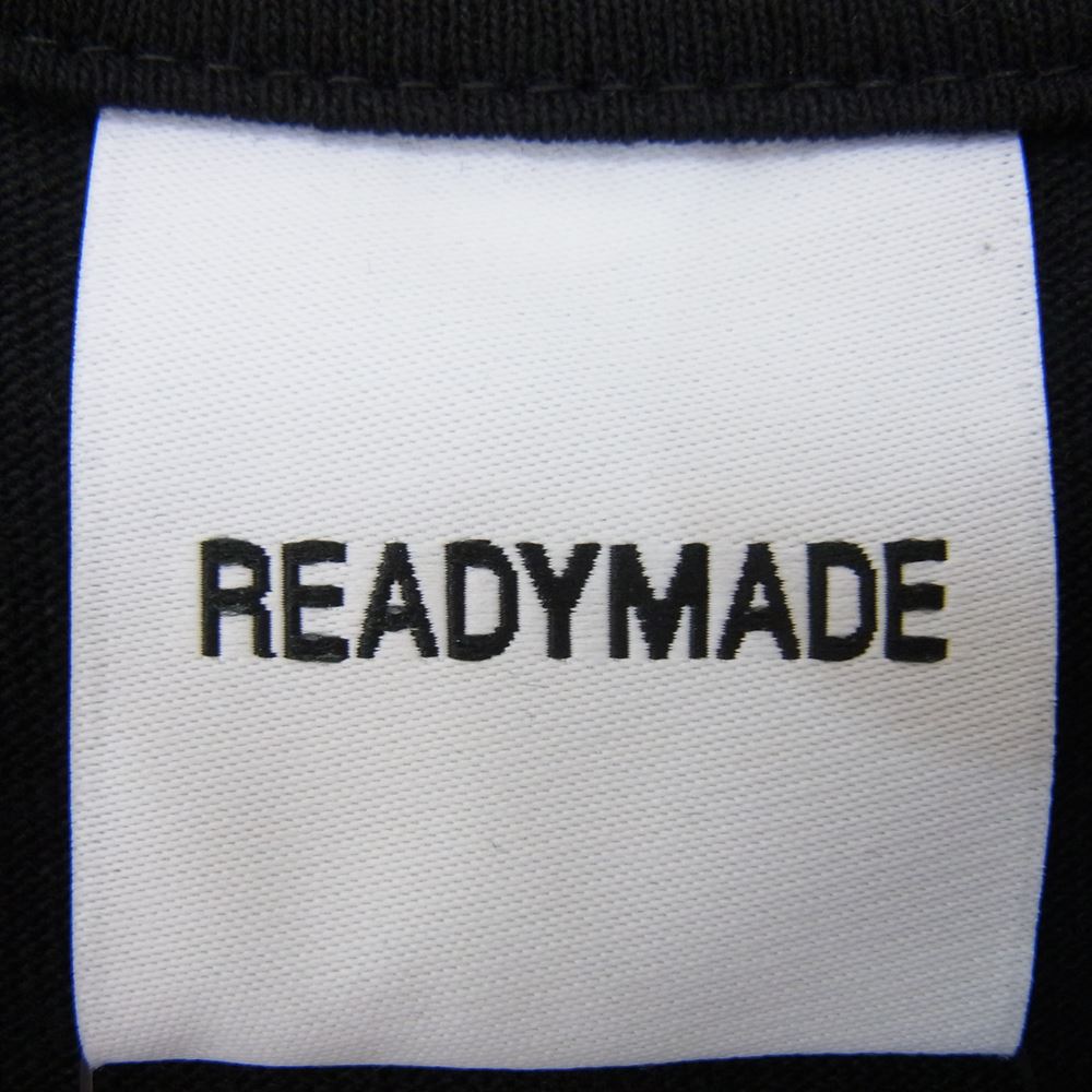 READY MADE レディメイド RE-CO-BK-00-00-244 スマイルロゴ バックプリント コットン 半袖 Tシャツ ブラック系 M【極上美品】【中古】