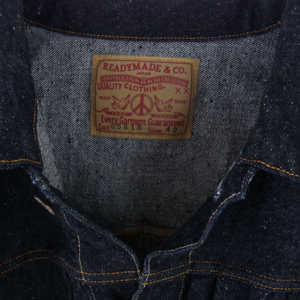 READY MADE レディメイド RE-CO-BL-00-00-241 DENIM JACKET 1st デニム ジャケット 2【極上美品】【中古】