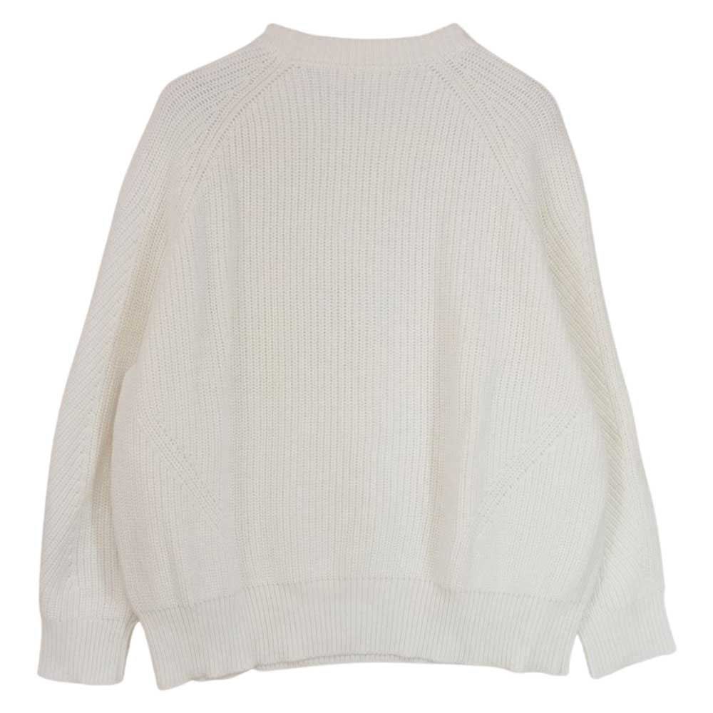デミリー 9910800047 Chelsea Cotton Sweater 袖アルファベット 刺繍 コットン リブ ニット ホワイト系 M【中古】