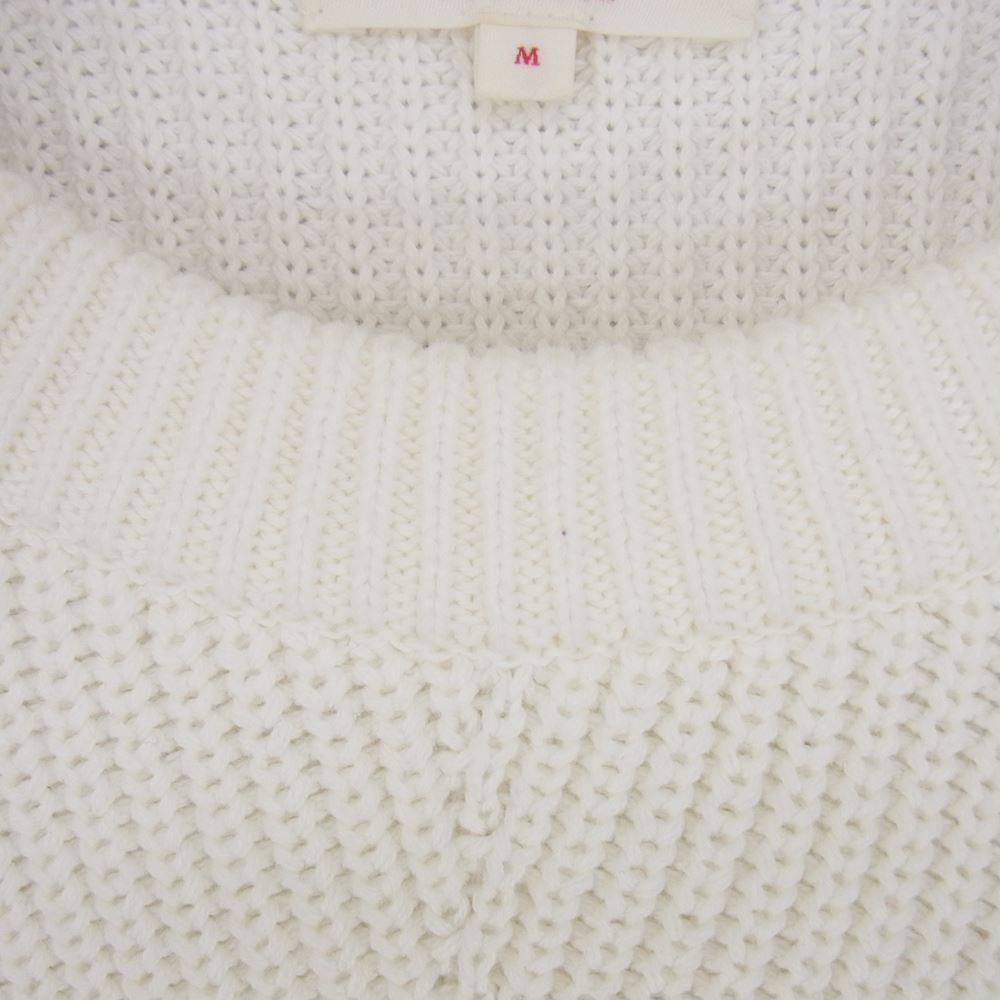 デミリー 9910800047 Chelsea Cotton Sweater 袖アルファベット 刺繍 コットン リブ ニット ホワイト系 M【中古】