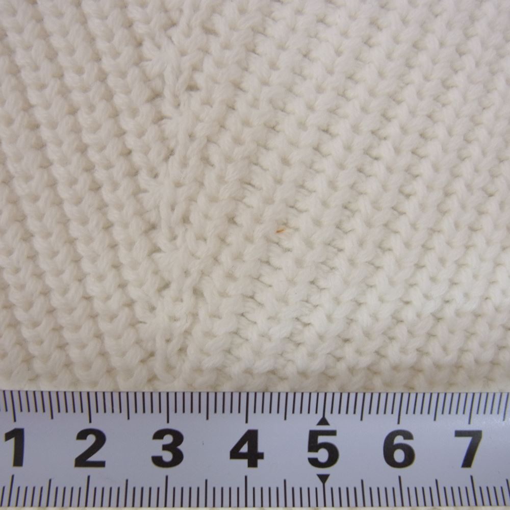 デミリー 9910800047 Chelsea Cotton Sweater 袖アルファベット 刺繍 コットン リブ ニット ホワイト系 M【中古】