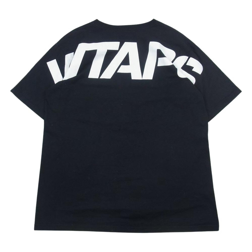 WTAPS ダブルタップス 20SS SCREEN TEE スクリーン バック ロゴ プリント 半袖 Tシャツ ブラック系 03【中古】