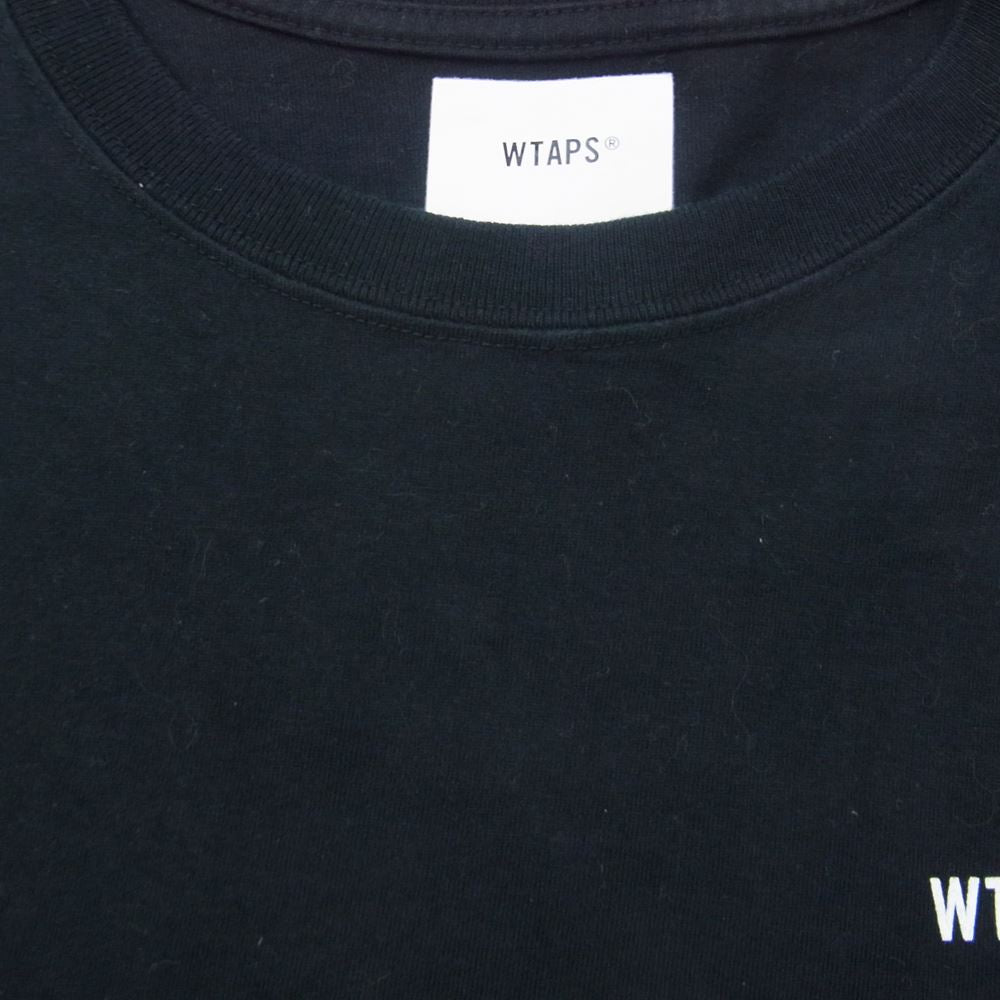 WTAPS ダブルタップス 20SS SCREEN TEE スクリーン バック ロゴ プリント 半袖 Tシャツ ブラック系 03【中古】