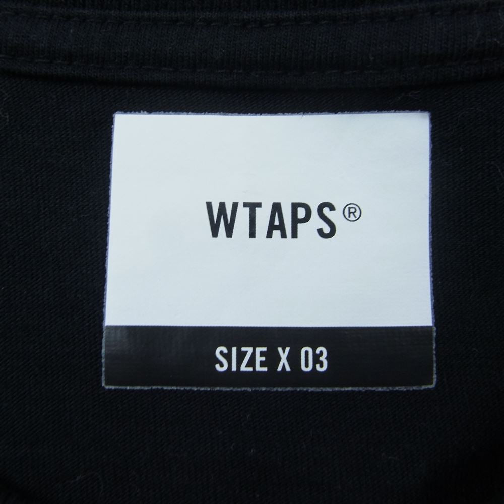 WTAPS ダブルタップス 20SS SCREEN TEE スクリーン バック ロゴ プリント 半袖 Tシャツ ブラック系 03【中古】