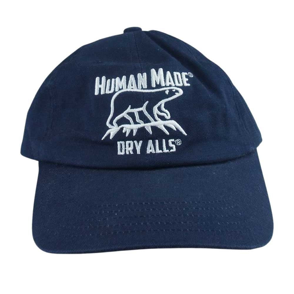 HUMAN MADE ヒューマンメイド 6パネル ベア キャップ 帽子 ネイビー系【中古】