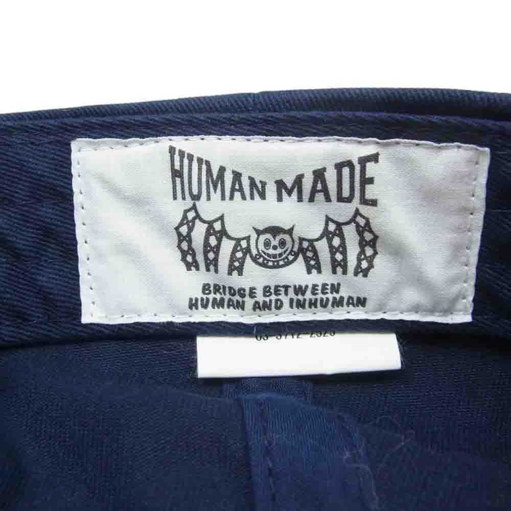 HUMAN MADE ヒューマンメイド 6パネル ベア キャップ 帽子 ネイビー系【中古】