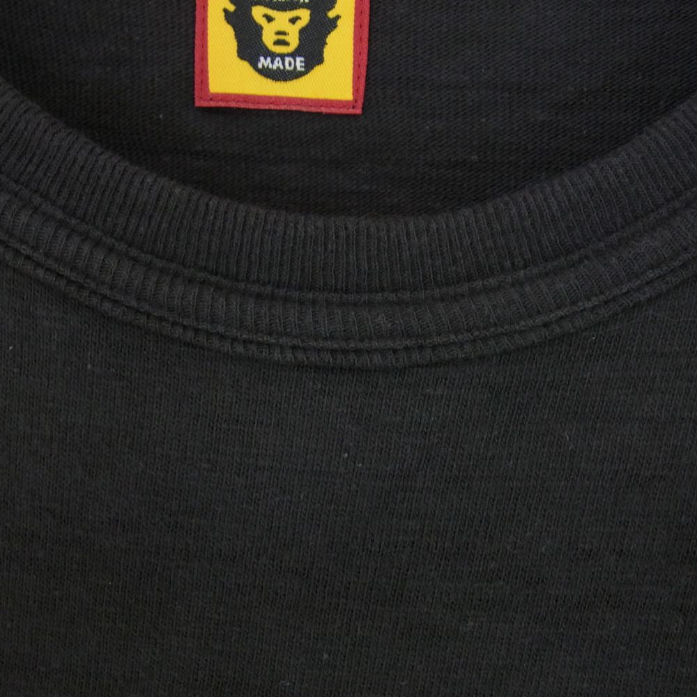 HUMAN MADE ヒューマンメイド Snow Mountain l/s tee リングスリーブ Tシャツ カットソー チャコール系 L【中古】