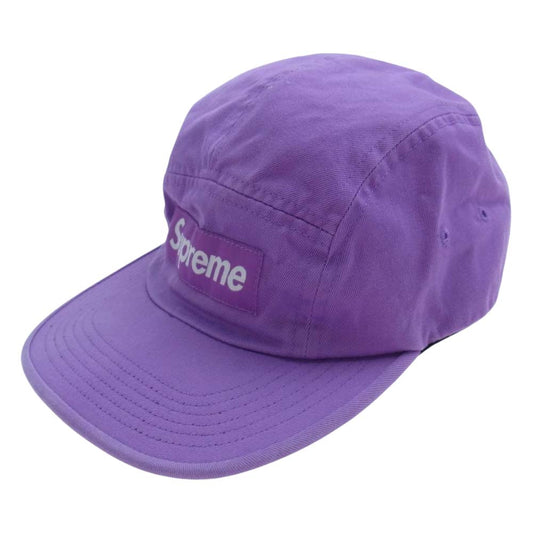 Supreme シュプリーム 18AW Washed Chino Twill Camp Cap パープル系【中古】