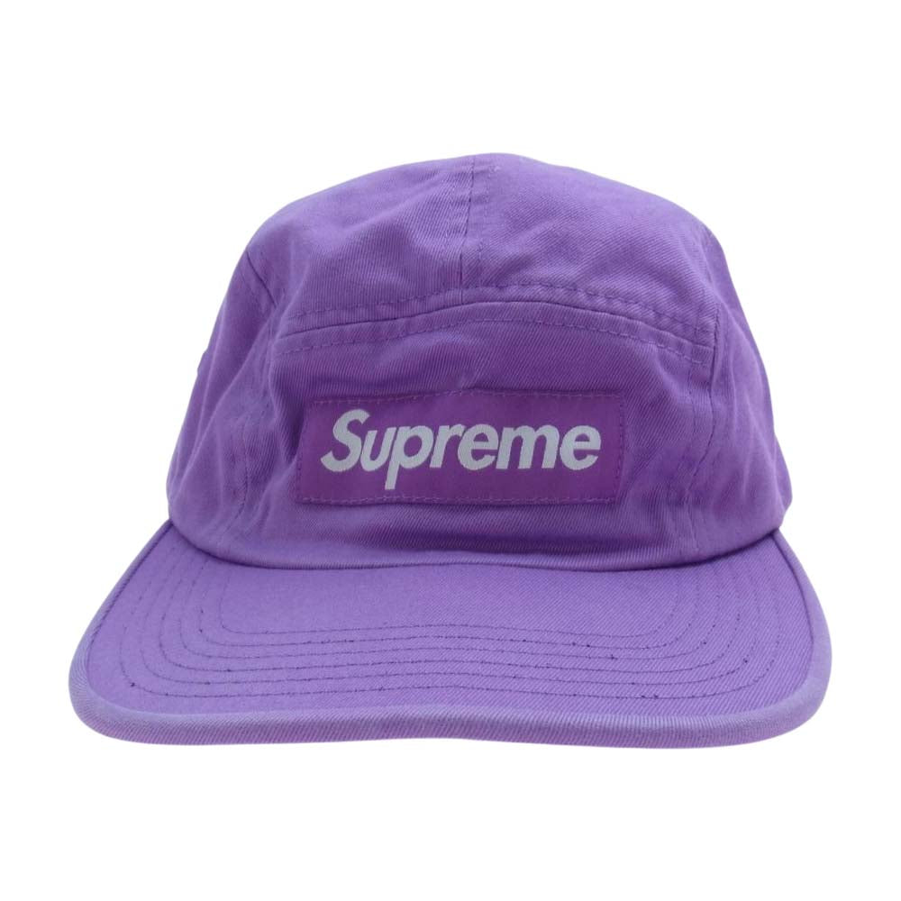 Supreme シュプリーム 18AW Washed Chino Twill Camp Cap パープル系【中古】