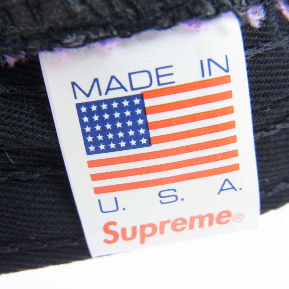 Supreme シュプリーム 18AW Washed Chino Twill Camp Cap パープル系【中古】