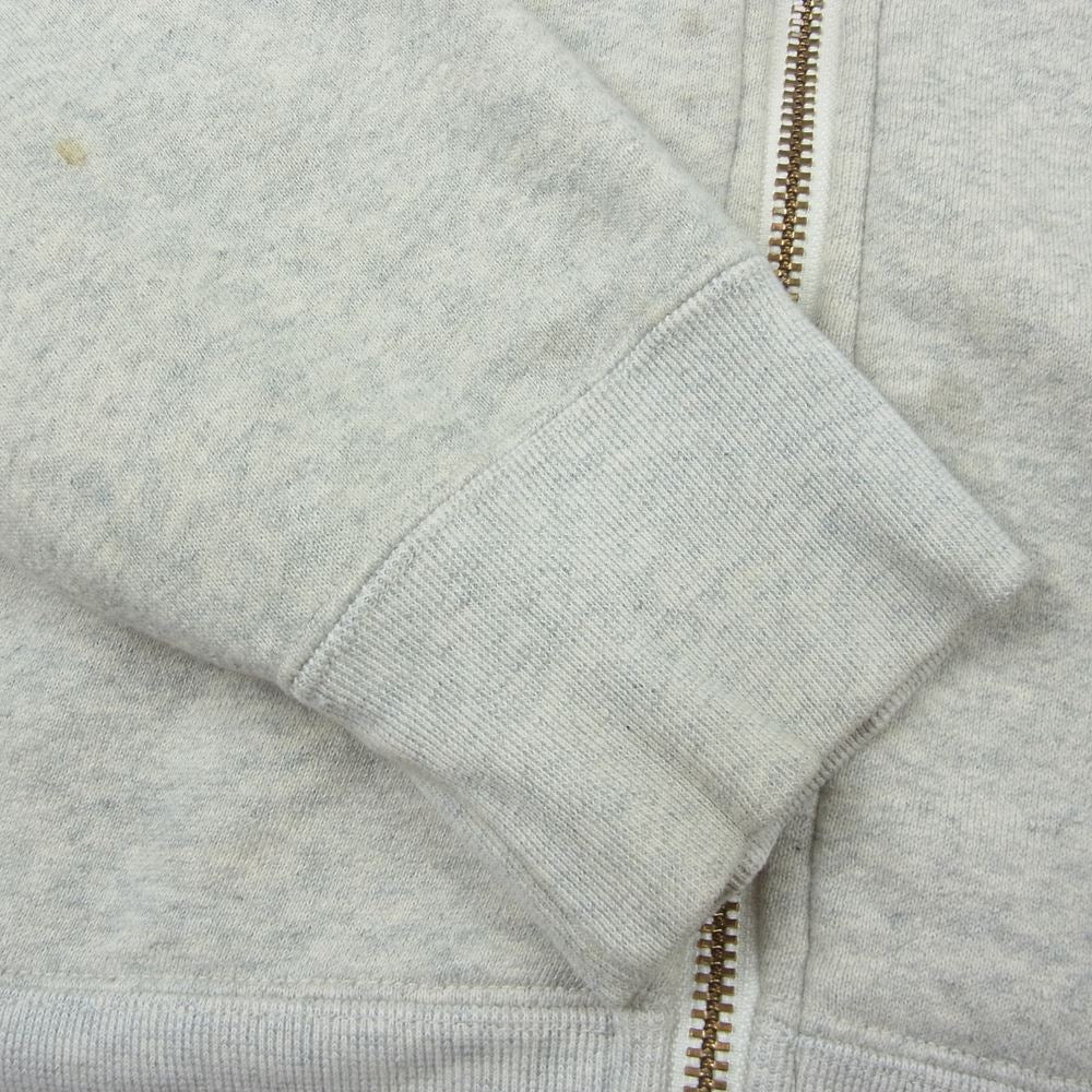 HUMAN MADE ヒューマンメイド HMMD Hooded Sweatshirt プリント ジップ パーカー グレー系 L【中古】