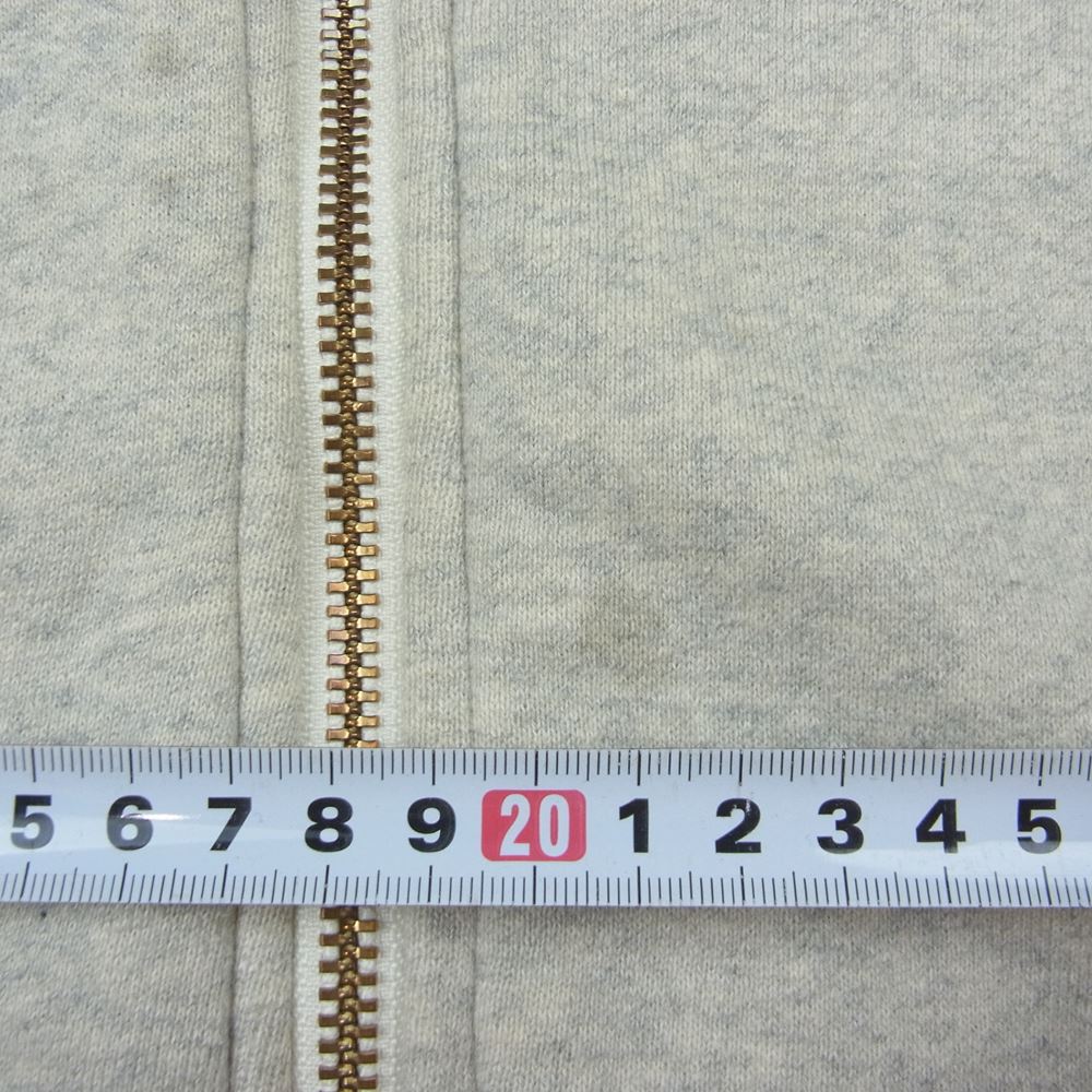 HUMAN MADE ヒューマンメイド HMMD Hooded Sweatshirt プリント ジップ パーカー グレー系 L【中古】