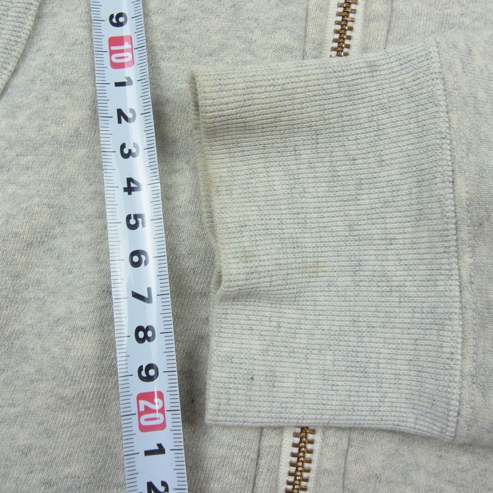 HUMAN MADE ヒューマンメイド HMMD Hooded Sweatshirt プリント ジップ パーカー グレー系 L【中古】