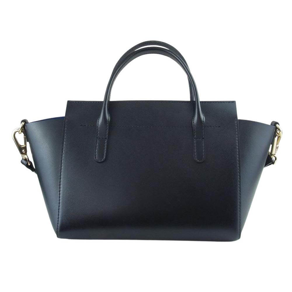 バーニーズニューヨーク 2WAY ハンドバッグ ショルダーバッグ ブラック系【中古】
