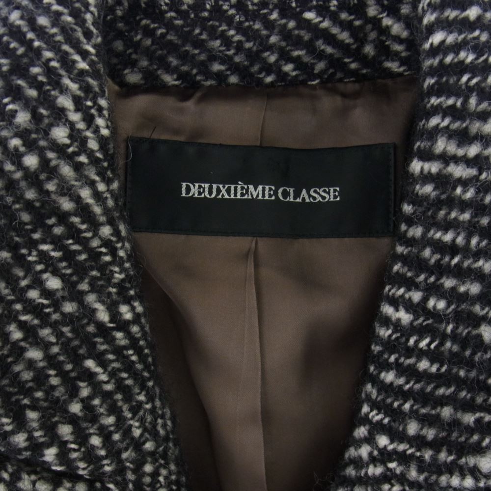 Deuxieme Classe ドゥーズィエムクラス 12-020-500-3040-3-0 モノトーン ツイード チェスターコート【中古】