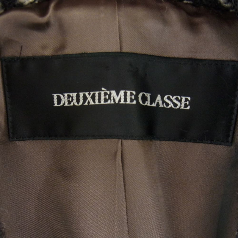 Deuxieme Classe ドゥーズィエムクラス 12-020-500-3040-3-0 モノトーン ツイード チェスターコート【中古】
