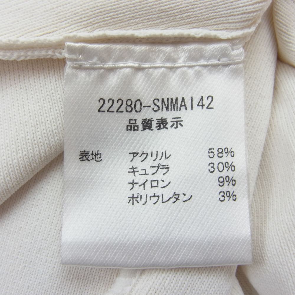 FOXEY フォクシー 22280-SNMAI42 ボタンレス ショート丈 カーディガン ボレロ ホワイト系 40【美品】【中古】