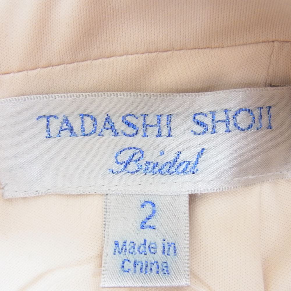 タダシショージ AVM17381BR Bridal ARDEN JUMPSUIT 総レース ジャンプスーツ ドレス オフホワイト系 2【中古】