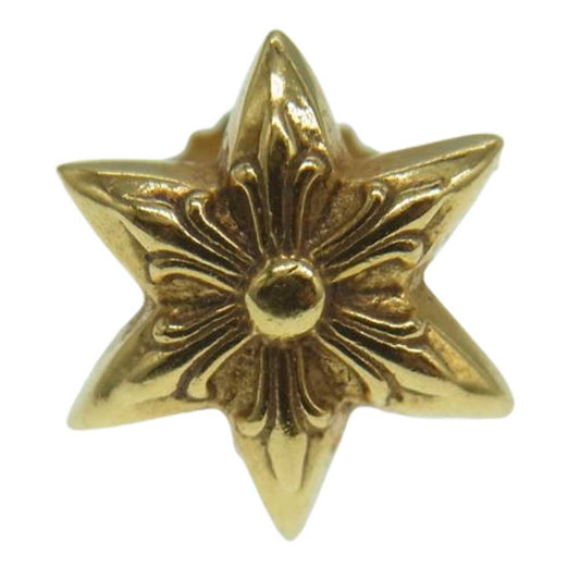 CHROME HEARTS クロムハーツ（原本無） 22K CO STAR DMND スタースタッド ゴールド ピアス ゴールド系【中古】