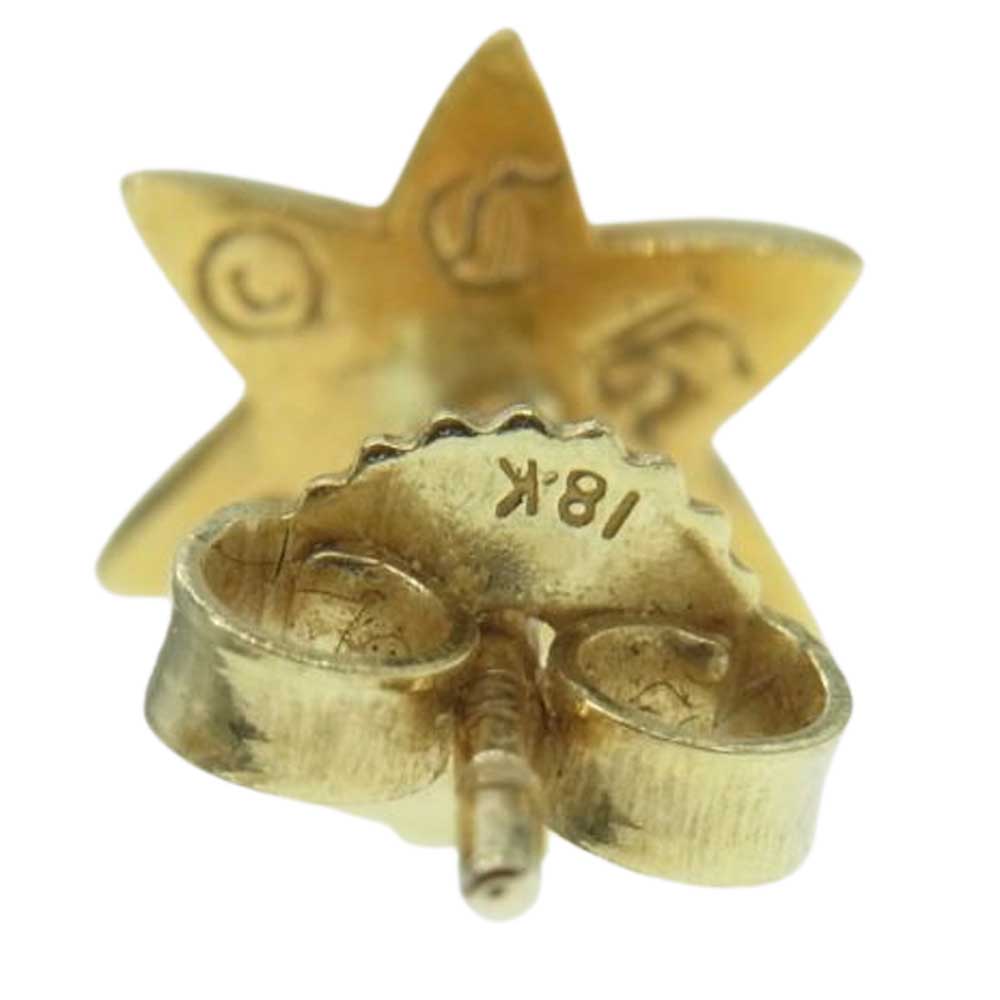 CHROME HEARTS クロムハーツ（原本無） 22K CO STAR DMND スタースタッド ゴールド ピアス ゴールド系【中古】