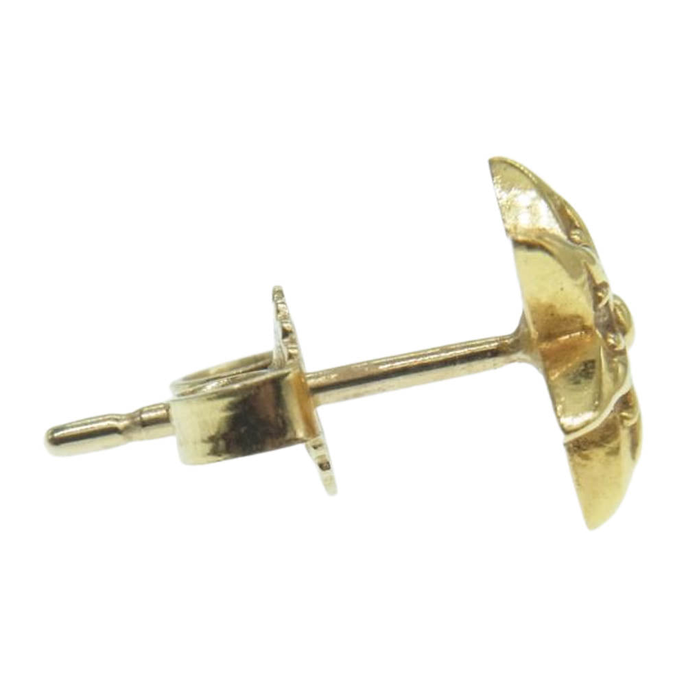 CHROME HEARTS クロムハーツ（原本無） 22K CO STAR DMND スタースタッド ゴールド ピアス ゴールド系【中古】