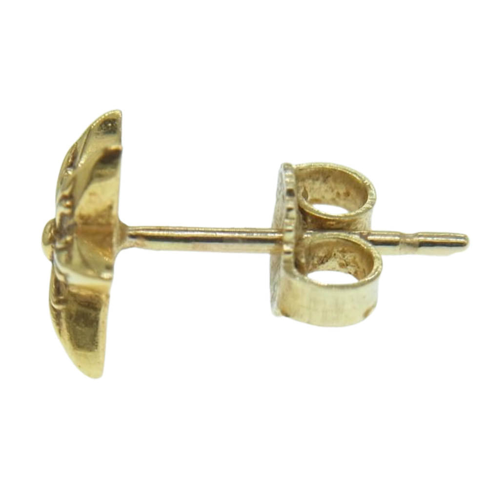 CHROME HEARTS クロムハーツ（原本無） 22K CO STAR DMND スタースタッド ゴールド ピアス ゴールド系【中古】