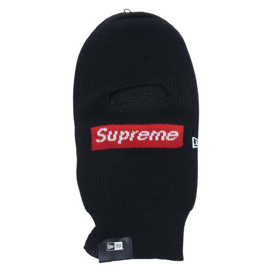 Supreme シュプリーム 21AW × New Era Box Logo Balaclava ニューエラ ボックスロゴ バラクラバ ニット キャップ  ブラック系【新古品】【未使用】【中古】