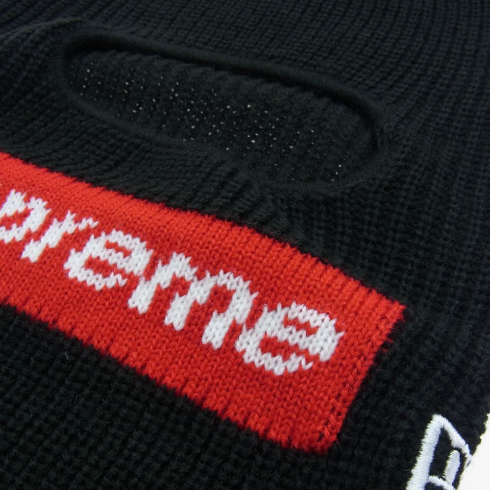 Supreme シュプリーム 21AW × New Era Box Logo Balaclava ニューエラ ボックスロゴ バラクラバ ニット キャップ  ブラック系【新古品】【未使用】【中古】