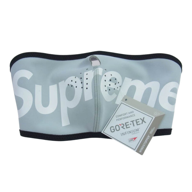 Supreme シュプリーム 22AW WINDSTOPPER Facemask フロントロゴ フェイスマスク グレー系 ONE SIZE
