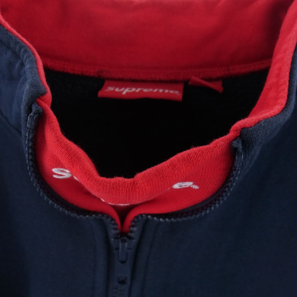 Supreme シュプリーム 22AW  Washed Half Zip ウオッシュド ハーフ ジップ スウェット  ネイビー系 M【美品】【中古】
