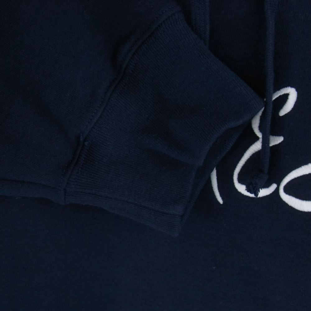 Supreme シュプリーム 23SS  Script Hooded Sweatshirt スクリプト フーデット スウェット パーカー ネイビー系 M【中古】