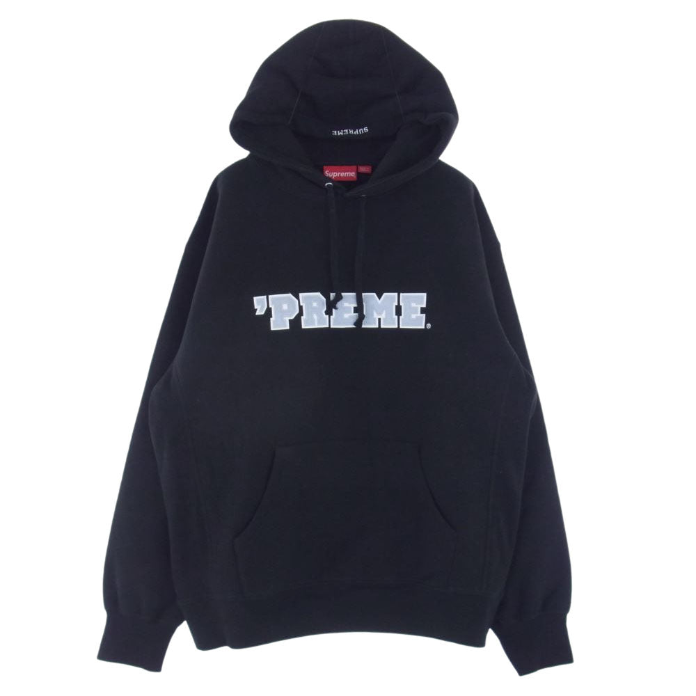 Supreme シュプリーム  22AW Preme Hooded Sweatshirt プリーム ロゴ スウェット パーカー ブラック系 L【新古品】【未使用】【中古】
