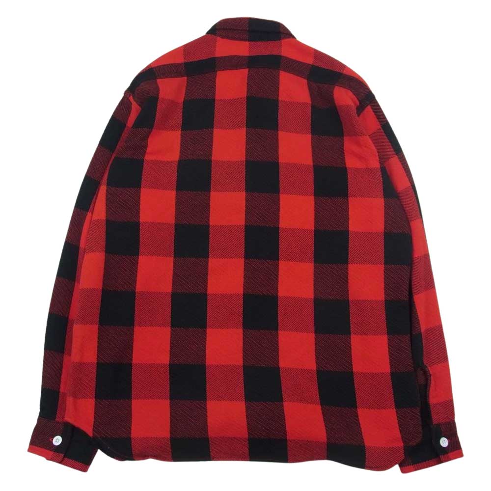 STANDARD CALIFORNIA スタンダードカリフォルニア SD Flannel Check Shirt フランネル チェック シャツ レッド系 L【極上美品】【中古】