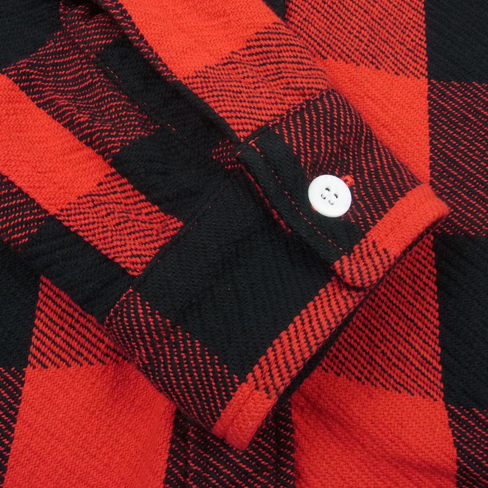 STANDARD CALIFORNIA スタンダードカリフォルニア SD Flannel Check Shirt フランネル チェック シャツ レッド系 L【極上美品】【中古】