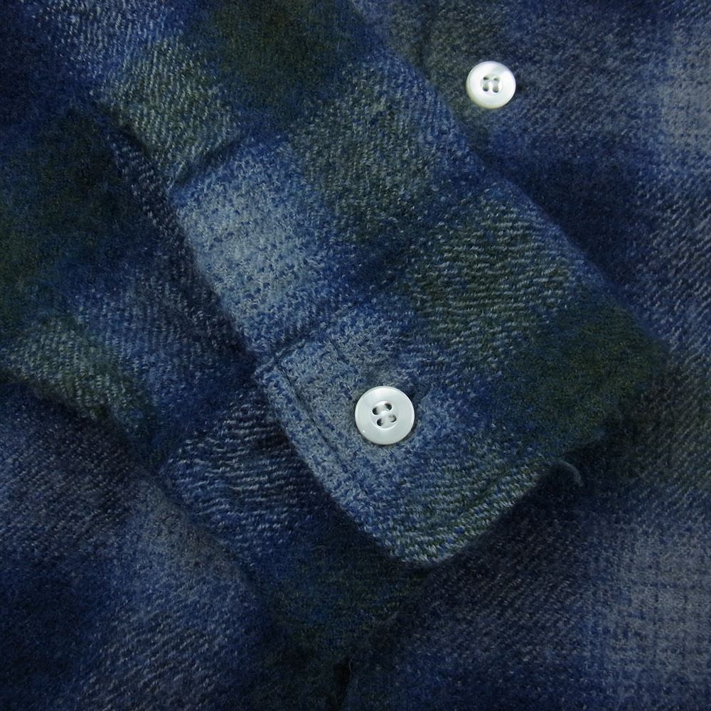 STANDARD CALIFORNIA スタンダードカリフォルニア SD Wool Check Shirt ウール チェック シャツ ブルー系 M【極上美品】【中古】