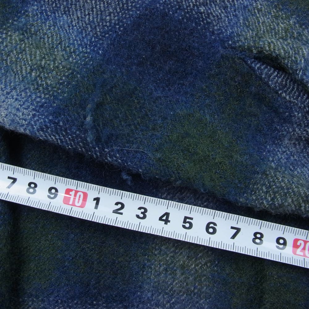 STANDARD CALIFORNIA スタンダードカリフォルニア SD Wool Check Shirt ウール チェック シャツ ブルー系 M【極上美品】【中古】