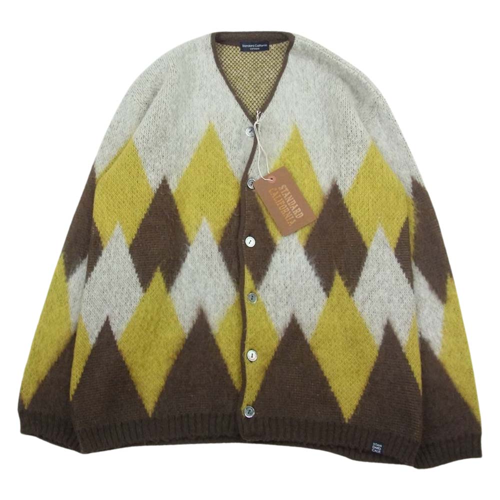 STANDARD CALIFORNIA スタンダードカリフォルニア SD MOHAIR CARDIGAN モヘア カーディガン ブラウン系 L【極上美品】【中古】