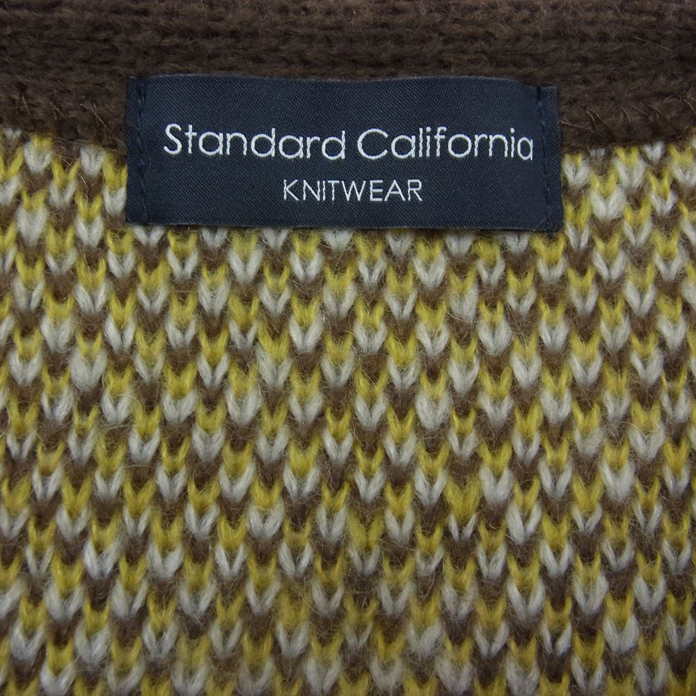 STANDARD CALIFORNIA スタンダードカリフォルニア SD MOHAIR CARDIGAN モヘア カーディガン ブラウン系 L【極上美品】【中古】