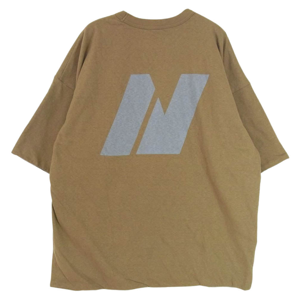 NEIGHBORHOOD ネイバーフッド 23AW 232UNNH-CSM03 REVERSIBLE CREWNECK SS ラフィー天竺 リバーシブル 半袖 Tシャツ カーキ系 S【新古品】【未使用】【中古】