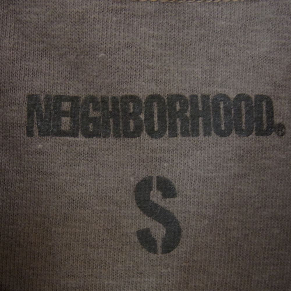 NEIGHBORHOOD ネイバーフッド 23AW 232UNNH-CSM03 REVERSIBLE CREWNECK SS ラフィー天竺 リバーシブル 半袖 Tシャツ カーキ系 S【新古品】【未使用】【中古】