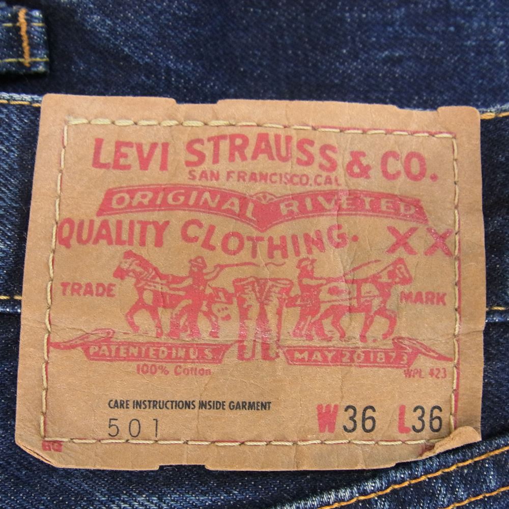 Levi's リーバイス 71501 1971年 復刻モデル 501 BIG E デニム パンツ ジーンズ インディゴブルー系 W36【中古】