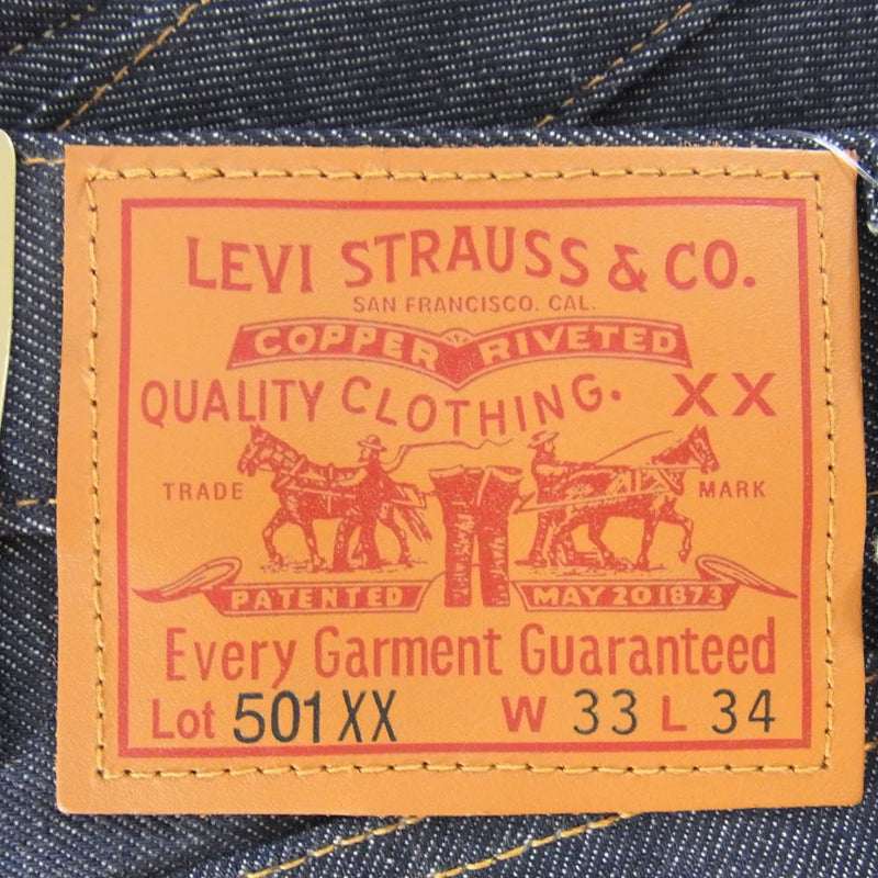Levi's リーバイス 375010015 VINTAGE CLOTHING LVC 501XX 1937年 復刻モデル ビンテージクロージング デニム パンツ ジーンズ インディゴブルー系 33【新古品】【未使用】【中古】