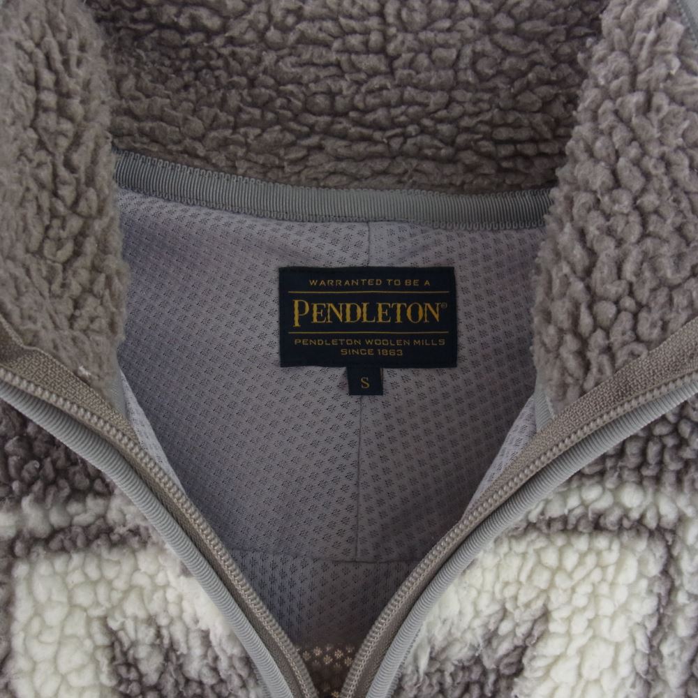 PENDLETON ペンドルトン 9475-7204 ネイティブ柄 フリース ジャケット グレー系 オレンジ系 マルチカラー系 S【中古】