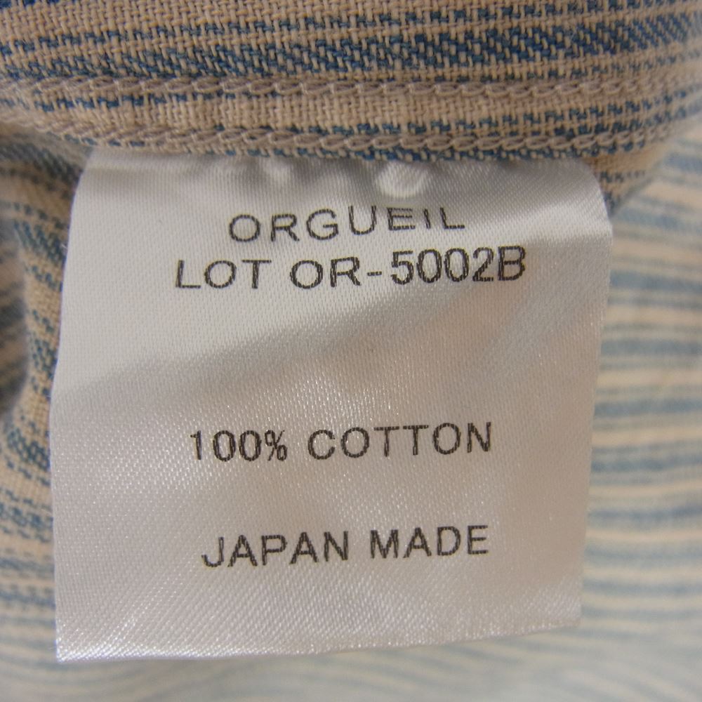 ORGUEIL オルゲイユ OR-5002B Windsor Collar Shirt ウィンザー カラー シャツ 40【中古】