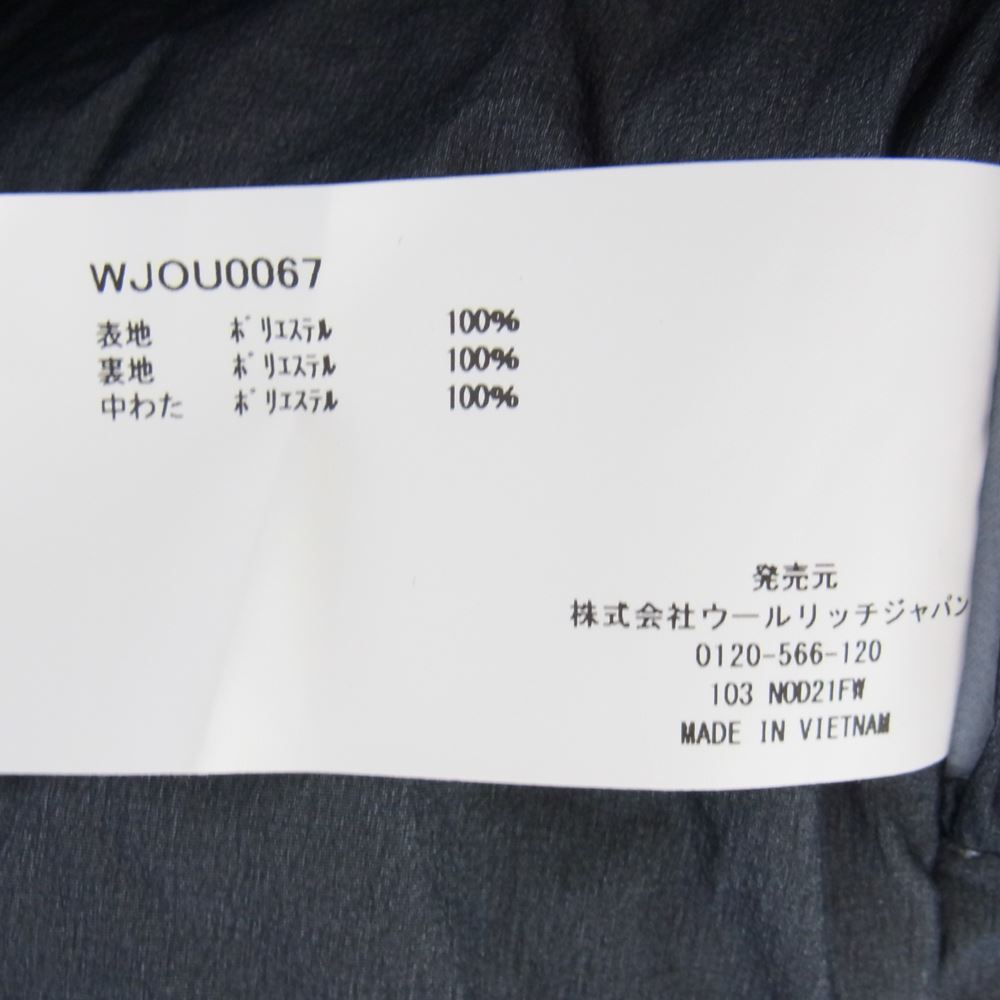 WOOLRICH ウールリッチ WJOU0067 CORDUROY INSULATION SHIRT コーデュロイ インサレーション 中綿 シャツ ジャケット ブラック系 USA:S・EU:M【中古】