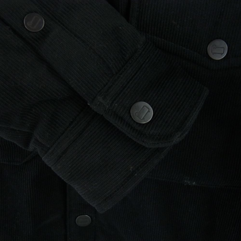 WOOLRICH ウールリッチ WJOU0067 CORDUROY INSULATION SHIRT コーデュロイ インサレーション 中綿 シャツ ジャケット ブラック系 USA:S・EU:M【中古】