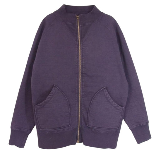 ORGUEIL オルゲイユ OR-9082 Zip-up Sweat Shirt ジップアップ スウェット ネイビー系 38【中古】