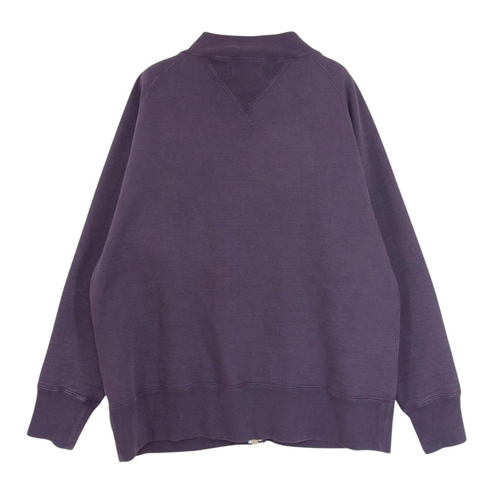 ORGUEIL オルゲイユ OR-9082 Zip-up Sweat Shirt ジップアップ スウェット ネイビー系 38【中古】